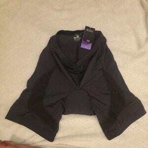 NWT! BEROY Women's Cycling Pants Sz Large. Black Padded Bicycle Shorts